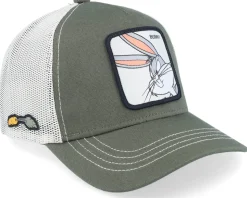 Looney Tunes Bugs Bunny Olive/White Trucker - Capslab