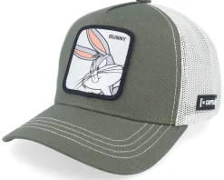 Looney Tunes Bugs Bunny Olive/White Trucker - Capslab