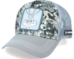 Looney Tunes Bugs Bunny Print/Grey Trucker - Capslab