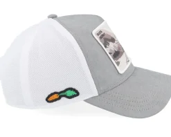 Looney Tunes Bugs Bunny White/Grey Premium A-Frame Trucker - Capslab