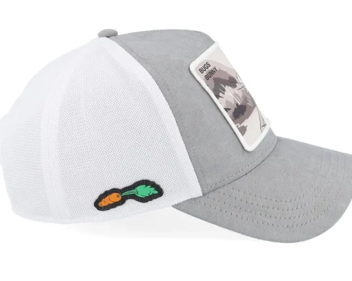 Looney Tunes Bugs Bunny White/Grey Premium A-Frame Trucker - Capslab