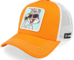 Looney Tunes Bugs Bunnywhite/Orange A-Frame Trucker - Capslab