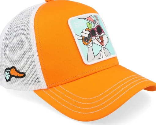 Looney Tunes Bugs Bunnywhite/Orange A-Frame Trucker - Capslab