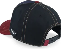 Looney Tunes Coyote & Road Runned Black/Navy/Burgundy A-Frame Trucker - Capslab