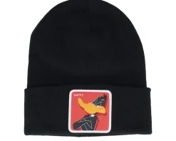 Looney Tunes Daffy Duck Beanie Black Cuff - Capslab