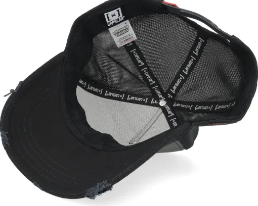 Looney Tunes Daffy Duck Black/Camouflage A-Frame trucker - Capslab