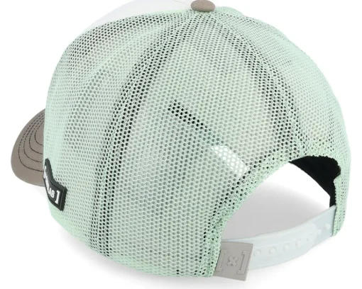 Looney Tunes Daffy Duck Bugs Bunny Grey/White A-Frame Trucker - Capslab