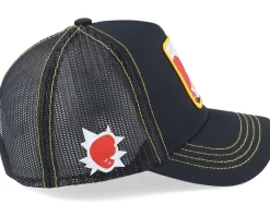 Looney Tunes Daffy Duck Black And Yellow Trucker - Capslab