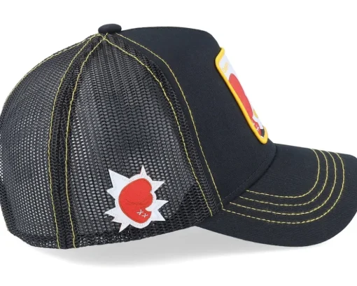 Looney Tunes Daffy Duck Black And Yellow Trucker - Capslab