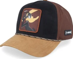 Looney Tunes Daffy Duck Premium Brown/Black A-Frame Trucker - Capslab