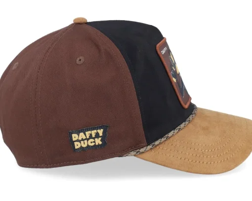 Looney Tunes Daffy Duck Premium Brown/Black A-Frame Trucker - Capslab
