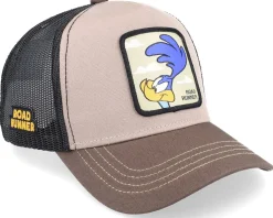 Looney Tunes Road Runner Beige/Dark Beige/Black Trucker - Capslab