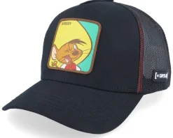 Looney Tunes Speedy Gon Black Trucker - Capslab