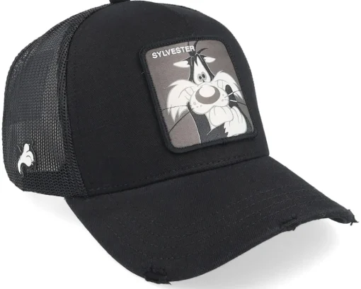 Looney Tunes Sylvester Black A-Frame Trucker - Capslab