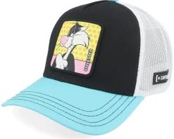Looney Tunes Sylvester White/Black/Blue A-Frame Trucker - Capslab