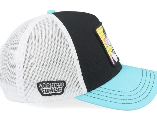 Looney Tunes Sylvester White/Black/Blue A-Frame Trucker - Capslab