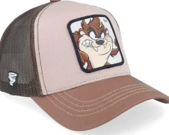 Looney Tunes Tasmanian Devil Beige/Brown/Brown Trucker - Capslab