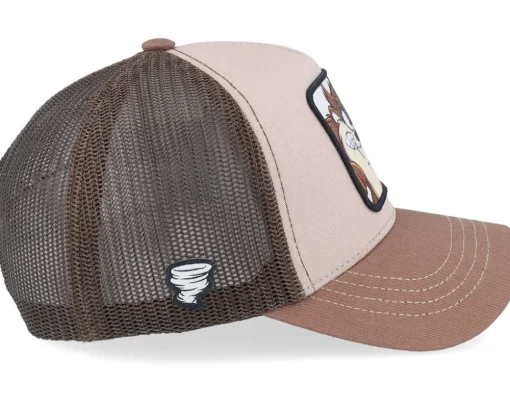 Looney Tunes Tasmanian Devil Beige/Brown/Brown Trucker - Capslab