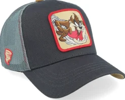 Looney Tunes Tasmanian Devil Taz Dark Grey Trucker - Capslab