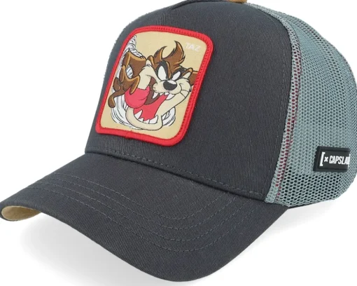 Looney Tunes Tasmanian Devil Taz Dark Grey Trucker - Capslab