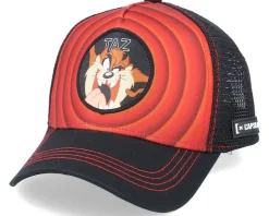 Looney Tunes Tasmanian Devil Taz Red/Black Trucker - Capslab