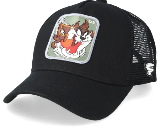 Looney Tunes Tasmanian Devil Black/Black Trucker - Capslab
