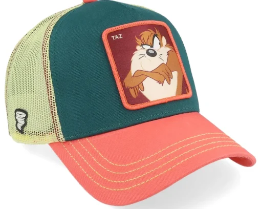 Looney Tunes Taz Beige/Blue/Pink A-Frame Trucker - Capslab