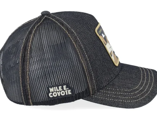 Looney Tunes Wile E Coyote Black Trucker - Capslab
