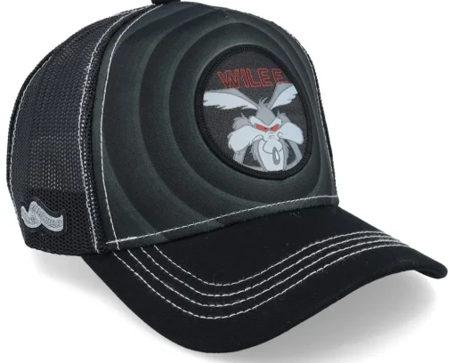 Looney Tunes Wile E Coyote Print/Black Trucker - Capslab
