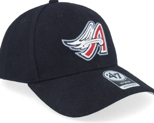 Los Angeles Angels Chain Stitch Snap Mvp Black Adjustable - 47 Brand