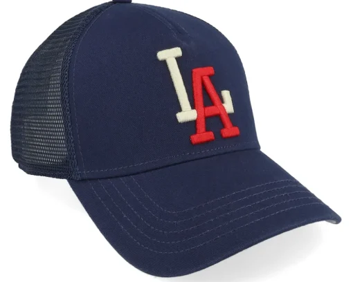 Los Angeles Angels Milb Archive Valin Navy Trucker - American Needle