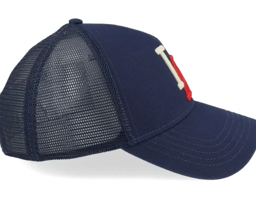 Los Angeles Angels Milb Archive Valin Navy Trucker - American Needle