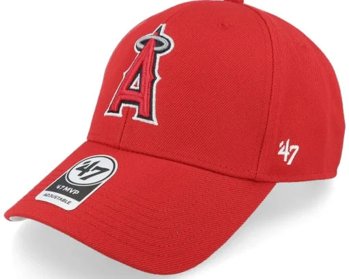 Los Angeles Angels World Series Sure Shot Mvp Red Adjustable - 47 Brand