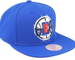 Los Angeles Clippers Embroidery Glitch Blue Snapback - Mitchell & Ness