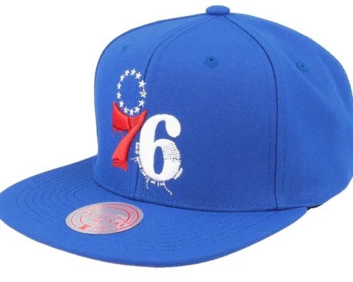 Los Angeles Clippers Embroidery Glitch Blue Snapback - Mitchell & Ness