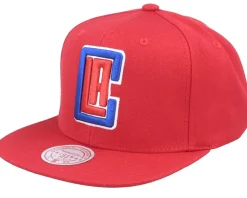 Los Angeles Clippers Team Ground 2.0 Red Snapback - Mitchell & Ness