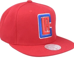 Los Angeles Clippers Team Ground 2.0 Red Snapback - Mitchell & Ness