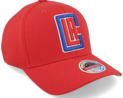 Los Angeles Clippers Team Ground Stretch Red Adjustable - Mitchell & Ness