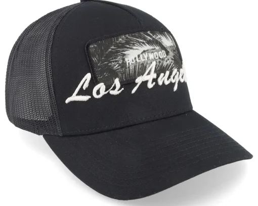 Los Angeles 3d & Patch Black Trucker - Bacpakr