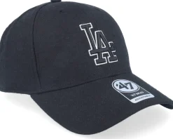 Los Angeles Dodgers 47 Mvp Black/Black/White Adjustable - 47 Brand