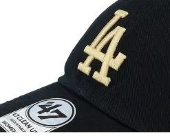 Los Angeles Dodgers Bagheera Under Clean Up Black Dad Cap - 47 Brand