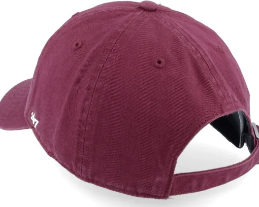 Los Angeles Dodgers Base Runner Clean Up Dark Maroon Dad Cap - 47 Brand