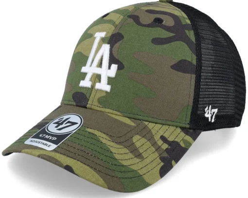 Los Angeles Dodgers Branson 47 Mvp Camo/Black Trucker - 47 Brand
