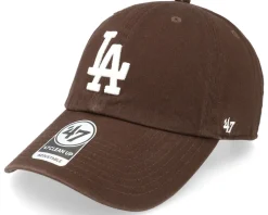 Los Angeles Dodgers Clean Up Brown Dad Cap - 47 Brand