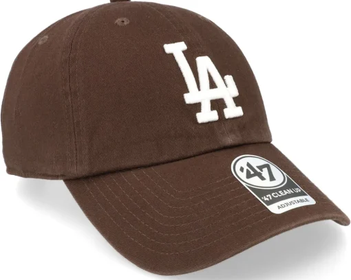 Los Angeles Dodgers Clean Up Brown Dad Cap - 47 Brand