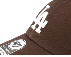 Los Angeles Dodgers Clean Up Brown Dad Cap - 47 Brand