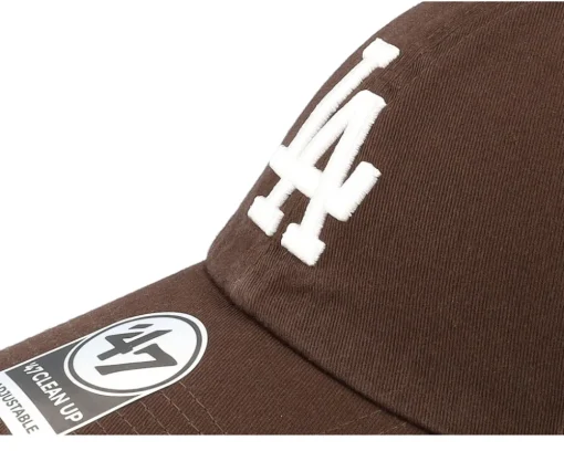 Los Angeles Dodgers Clean Up Brown Dad Cap - 47 Brand