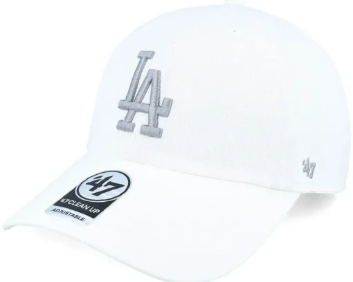 Los Angeles Dodgers Clean Up White Dad Cap - 47 Brand