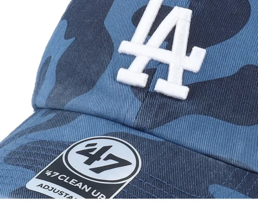 Los Angeles Dodgers Freeform Clean Up Timber Blue Dad Cap - 47 Brand