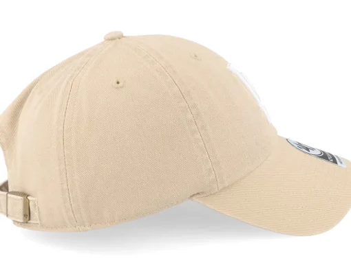 Los Angeles Dodgers MLB Clean Up Khaki Dad Cap - 47 Brand